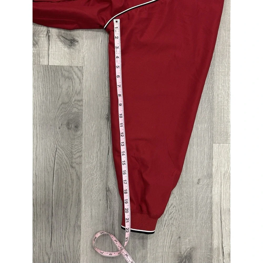 Arkansas Razorbacks Red Pullover Windbreaker Large Colosseum Athletics NCAA